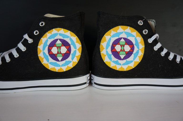 mandala design shoes